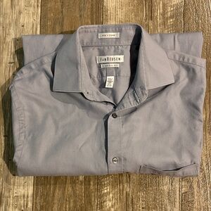 Van Heusen Pin and Cord Gray Dress Shirt - Classic Fit